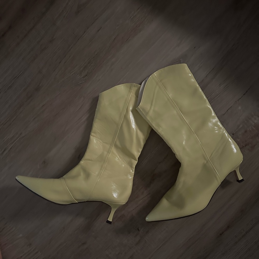 Yellow boots